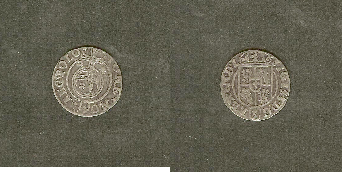 Pologne, Sigismund III, 1/24 Thaler, Groschen 1626  TTB+
